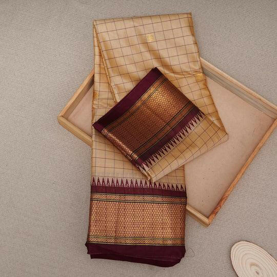 Handmade Sico Gadwal Saree - Madras Tex